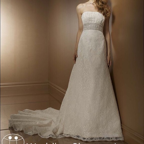 Vintage Mori Lee Ivory Wedding Dress Size 8